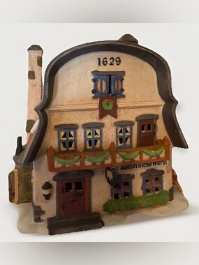 Department 56 Retired Alpine Villages  ‘Matterniche Wurst” W/ Replacement Bulbs